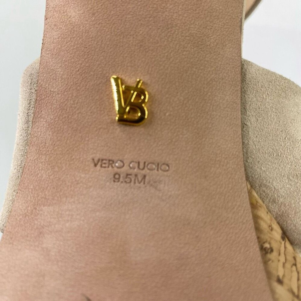 Veronica Beard 'Lucille' Suede Platform Heel Sandals, Cream Ecru Strappy Women’s - Picture 11 of 14